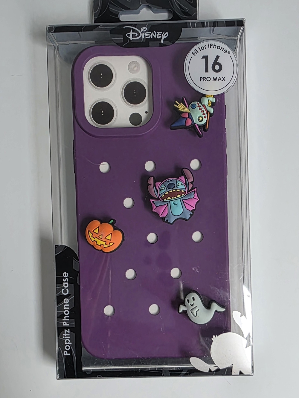 Disney Purple Popit Phone Case for iPhone 16 Pro Max - Halloween Charms